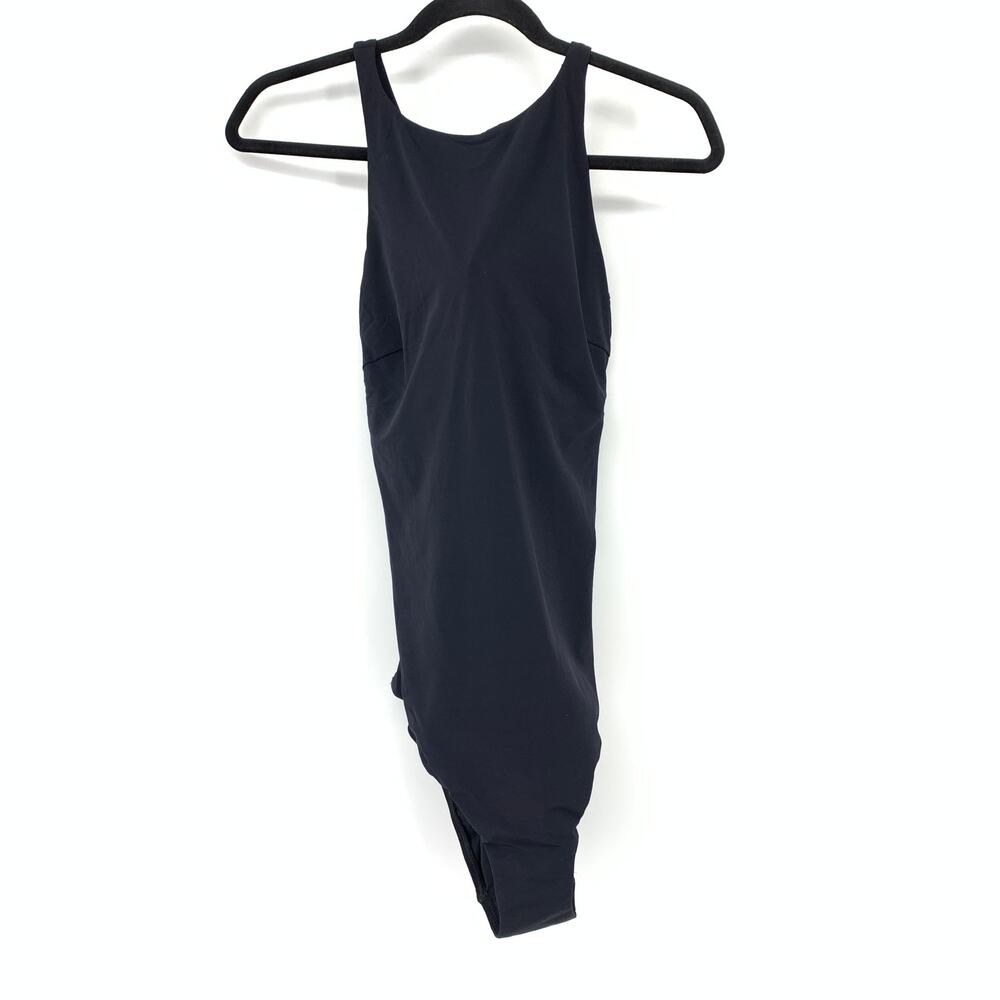 JETS Australia High Neck Halter Neck One Piece Swimsuit Womens US Sz 10 Black